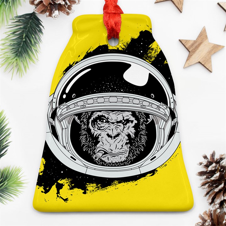 Spacemonkey Bell Ornament (Two Sides)