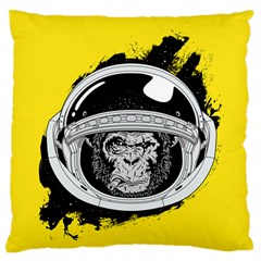 Spacemonkey Large Flano Cushion Case (one Side) by goljakoff