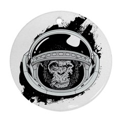 Spacemonkey Ornament (round) by goljakoff