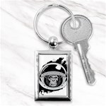 Spacemonkey Key Chain (Rectangle) Front