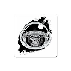 Spacemonkey Square Magnet by goljakoff