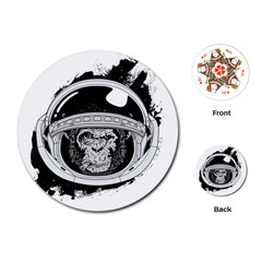 Spacemonkey Playing Cards Single Design (round) by goljakoff