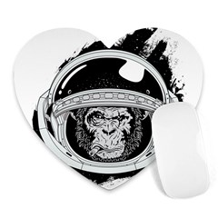 Spacemonkey Heart Mousepads by goljakoff