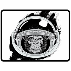 Spacemonkey Fleece Blanket (large)  by goljakoff