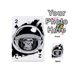 Spacemonkey Playing Cards 54 Designs (Mini) Front - Spade2