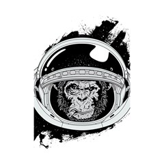 Spacemonkey Shower Curtain 48  X 72  (small)  by goljakoff