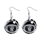 Spacemonkey Mini Button Earrings Front