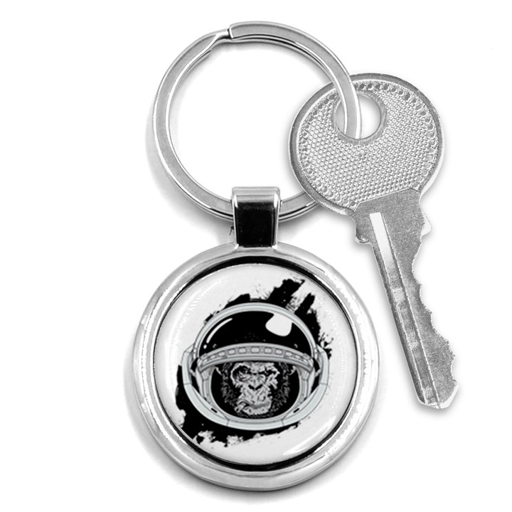 Spacemonkey Key Chain (Round)