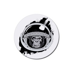 Spacemonkey Rubber Coaster (round)  by goljakoff