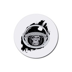 Spacemonkey Rubber Round Coaster (4 Pack)  by goljakoff