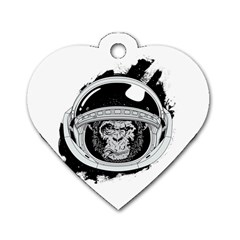 Spacemonkey Dog Tag Heart (two Sides) by goljakoff