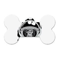 Spacemonkey Dog Tag Bone (two Sides) by goljakoff