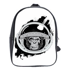 Spacemonkey School Bag (large) by goljakoff