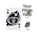 Spacemonkey Playing Cards 54 Designs (Mini) Front - Spade4