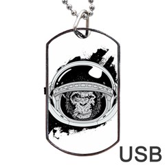 Spacemonkey Dog Tag Usb Flash (one Side) by goljakoff