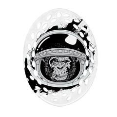 Spacemonkey Ornament (oval Filigree) by goljakoff