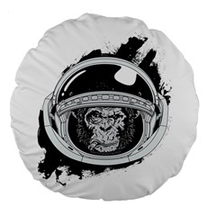 Spacemonkey Large 18  Premium Round Cushions by goljakoff