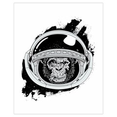 Spacemonkey Drawstring Bag (small) by goljakoff