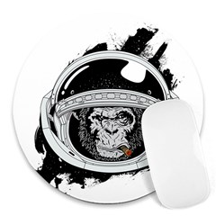 Spacemonkey Round Mousepads by goljakoff