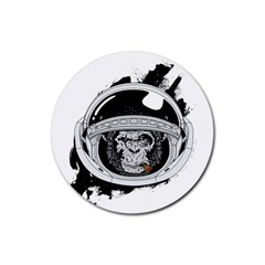 Spacemonkey Rubber Coaster (round)  by goljakoff