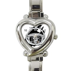 Spacemonkey Heart Italian Charm Watch by goljakoff