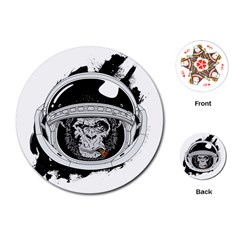 Spacemonkey Playing Cards Single Design (round) by goljakoff