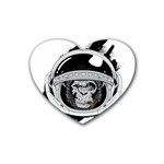 Spacemonkey Rubber Coaster (Heart)  Front