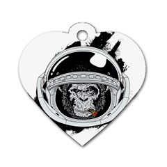 Spacemonkey Dog Tag Heart (two Sides) by goljakoff