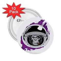 Purple Spacemonkey 2 25  Buttons (10 Pack) 