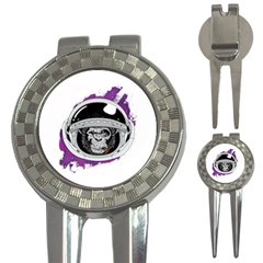 Purple spacemonkey 3-in-1 Golf Divots