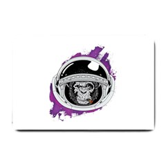 Purple Spacemonkey Small Doormat  by goljakoff