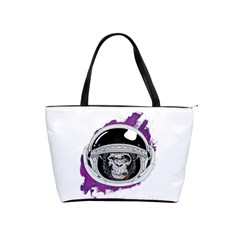 Purple Spacemonkey Classic Shoulder Handbag by goljakoff