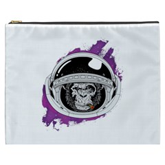 Purple Spacemonkey Cosmetic Bag (xxxl) by goljakoff