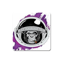 Spacemonkey Square Magnet by goljakoff