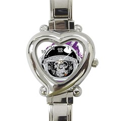 Spacemonkey Heart Italian Charm Watch by goljakoff