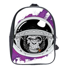 Spacemonkey School Bag (large) by goljakoff