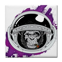 Spacemonkey Tile Coaster by goljakoff