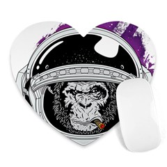 Spacemonkey Heart Mousepads by goljakoff