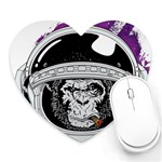 Spacemonkey Heart Mousepads Front