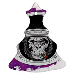 Spacemonkey Christmas Tree Ornament (two Sides) by goljakoff