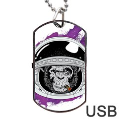 Spacemonkey Dog Tag Usb Flash (two Sides) by goljakoff