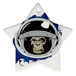 Spacemonkey Ornament (Star) Front