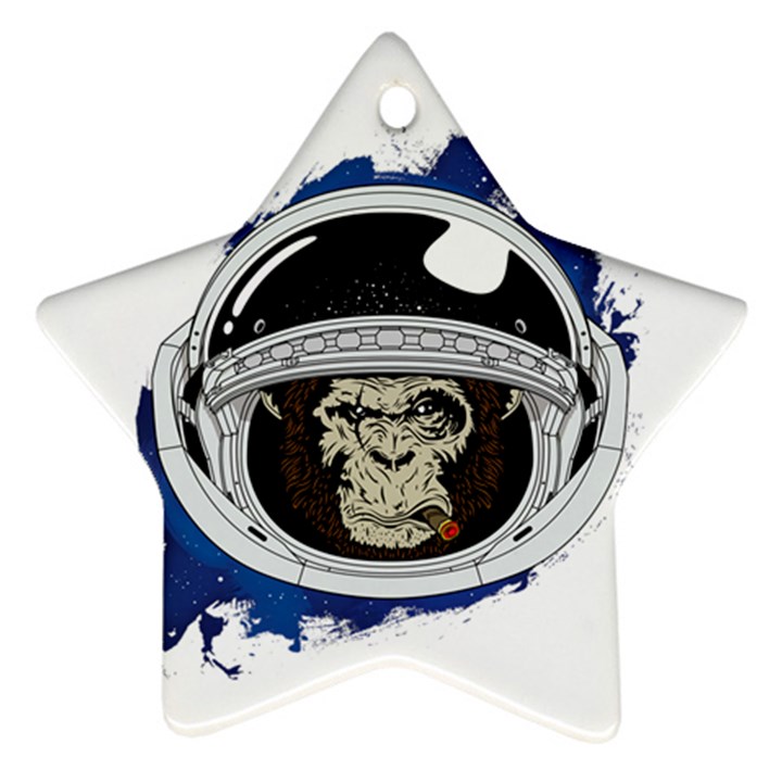 Spacemonkey Ornament (Star)