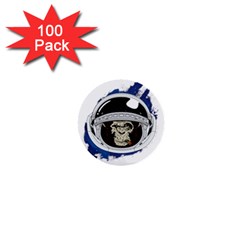 Spacemonkey 1  Mini Buttons (100 Pack)  by goljakoff