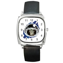 Spacemonkey Square Metal Watch by goljakoff