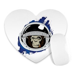 Spacemonkey Heart Mousepads by goljakoff