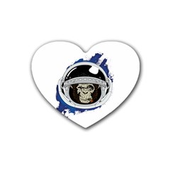 Spacemonkey Rubber Coaster (heart)  by goljakoff