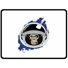 Spacemonkey Fleece Blanket (large)  by goljakoff