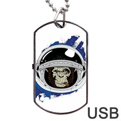 Spacemonkey Dog Tag Usb Flash (one Side) by goljakoff