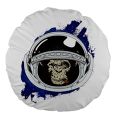 Spacemonkey Large 18  Premium Round Cushions by goljakoff